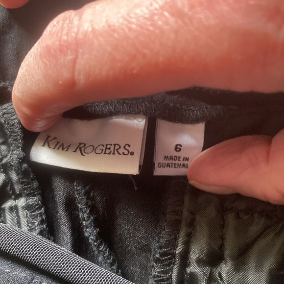 Kim Rogers Black Pull on Dress Pants Size 6 - Picture 3 of 6